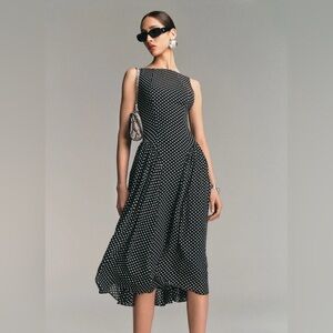 Reformation Amelis Dress, Color: Caviar Dot